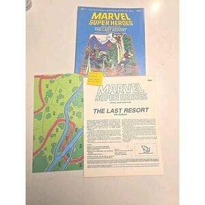 The Last Resort with Map Adventure Module - TSR Marvel Super Heroes 6864